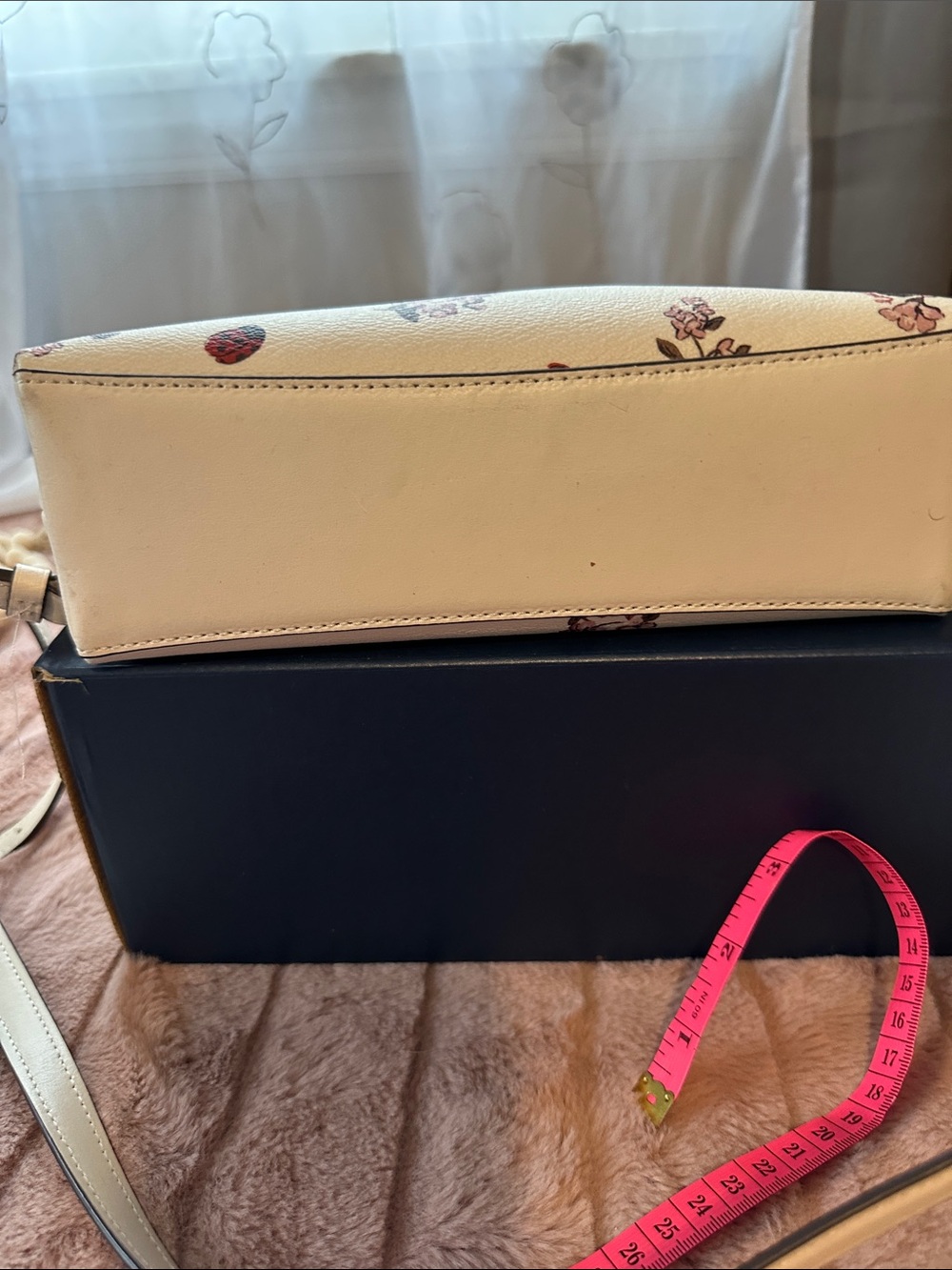 Coach Cream Floral & Ladybug Leather Crossbody - Picture 11 of 11